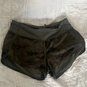 Lululemon Camo Green Women's Shorts